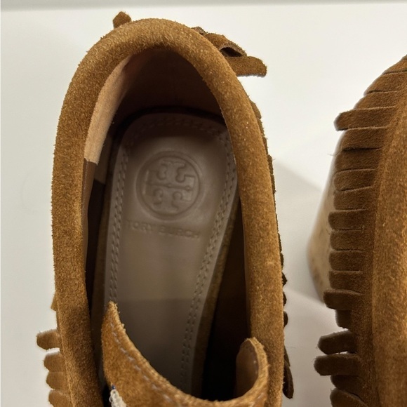 Tory Burch Brown Embroidered Ankle Boots - Picture 11 of 12